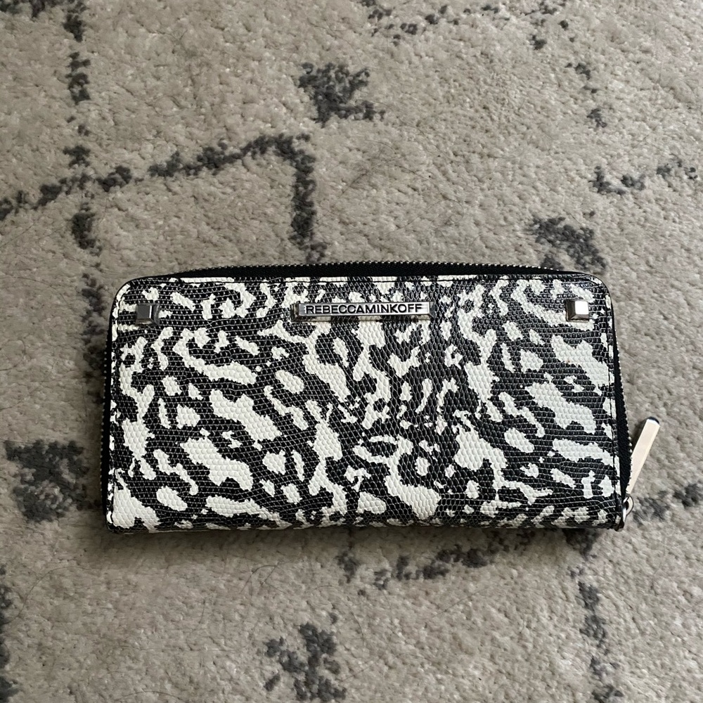 Rebecca Minkoff Snakeskin Zip Wallet